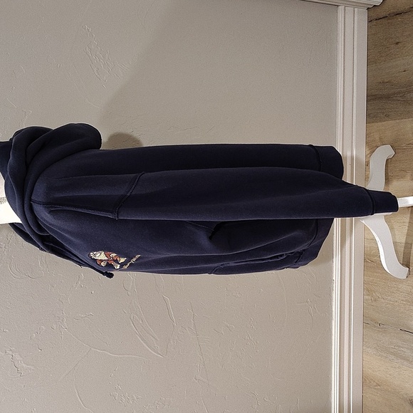 Disney Parks Navy up Up Sweatshirt Hooded Jacket Size Large Grumpy Dwarf Logo - Picture 7 of 9